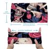 1 Pack Wide Headbands For Women Elastic Headband Rose Art Skeleton-1240 Head Bands Women's Hair Band Turban Workout Soft Sweat Hairband Accessories view 3