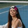 1 Pack Rose Art Skeleton-1275 Elastic Soft Fabric Non-Slip Women's Fashion Headbands - Soft, Wide, and Stylish for All Occasions view 2