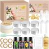 JCOOS DIY Hand Cream Making Kit, Handcream For Very Dry Hands, Lotion Making Kit, Shea Butter, Almond Oil, Jars, Essential Oils Natural Whipped Shea Butter Body Butter Making Kit Gifts for Women view 1