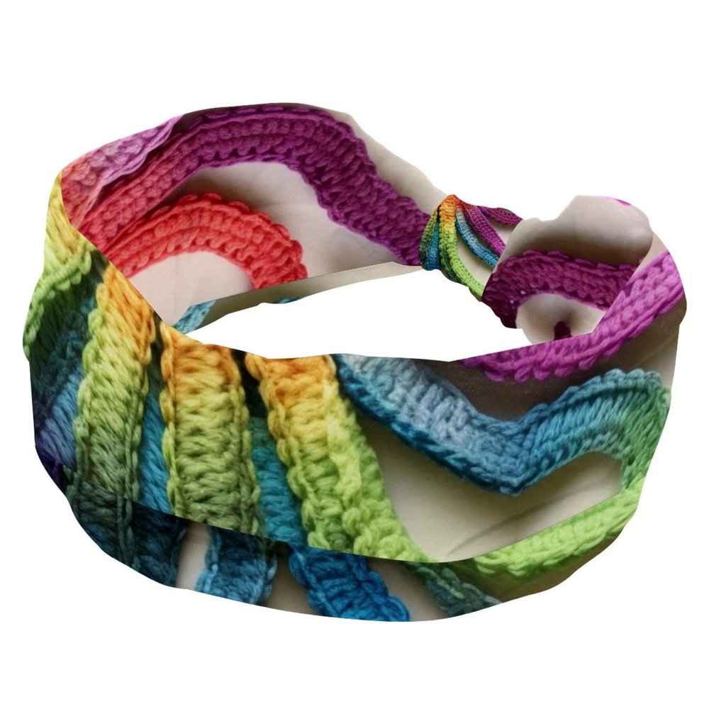 1 Pack Wide Headbands For Women Elastic Headband Octopus Art-1588 Head Bands Women's Hair Band Turban Workout Soft Sweat Hairband Accessories