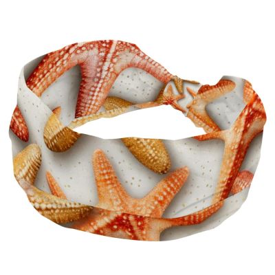 1 Pack Headbands for Women Non Slip Elastic Sports Hair Bands for Women, Soft Cloth Headband for Workout Yoga Fashion Hair Accessories,Art Starfish-950