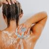 2Pcs Bath Sponge Brush with Suction Cup Shower Loofah Sponge Bath Mesh Ball for Clean Body Exfoliation view 3