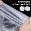 100 Pcs Disposable Hair Salon Cape Bulk Waterproof Hair Cutting Capes Hairs Dye Capes Salon Hairs Cape, for Barber Stylist Dye Supplies 51 x 35 Inch(Clear) view 2