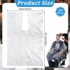 100 Pcs Disposable Hair Salon Cape Bulk Waterproof Hair Cutting Capes Hairs Dye Capes Salon Hairs Cape, for Barber Stylist Dye Supplies 51 x 35 Inch(Clear) view 3