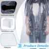 100 Pcs Disposable Hair Salon Cape Bulk Waterproof Hair Cutting Capes Hairs Dye Capes Salon Hairs Cape, for Barber Stylist Dye Supplies 51 x 35 Inch(Clear) view 4
