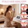 Scalp and Skin Analysis Machine, 5 Inch Digital Scalp Camera with 50x/200x Lenses, Rechargeable Skin Health Detection Use for Home, Spa and Salon view 2