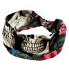 1 Pack Headbands for Women Non Slip Elastic Sports Hair Bands for Women, Soft Cloth Headband for Workout Yoga Fashion Hair Accessories,Rose Art Skeleton-1232 view 1