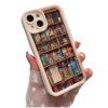 Alyova Bookshelf Phone Case, Alyova Book Phone Case, Shockproof TPU Protective Shell, Personalized Book Creative Design for iPhone 16 15 14 13 12 11 Pro Max (White,13pro) view 1