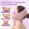 Anti-Snoring Sleep Mask with Aromatherapy, Face Firming & Snoring Solution, Relaxing Chin Strap for Anxiety Relief, Improved Sleep & Jawline Contouring for Adults purple view 4