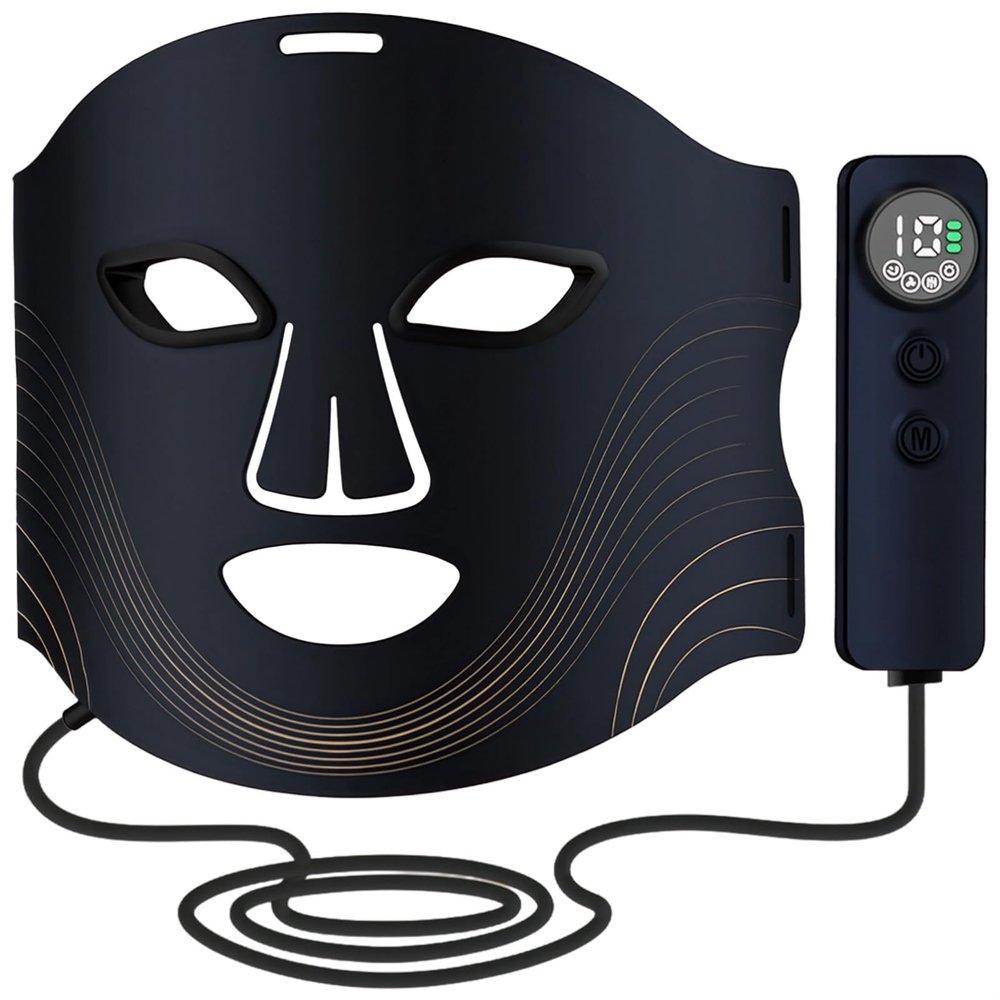 7-Color Led Facial Device, Red Light Therapy Mask, Portable Rejuvenation Tool, Home Use Beauty Skincare Machine for Face