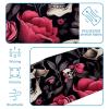 1 Pack Rose Art Skeleton-1239 Elastic Soft Fabric Non-Slip Women's Fashion Headbands - Soft, Wide, and Stylish for All Occasions view 4