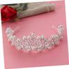 NOLITOY Pearl Wedding Crown Hairband for Bride and Bridesmaids Elegant Bridal Tiara Hair Decor for Wedding Prom Party Delicate Crystal Pearl Headpiece Accessory view 4