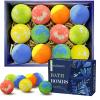 Bath Bombs for Men, 12 Pack Bath Bombs Gift Set for Boys Men, Self Care Home Spa Relaxation Bath Ball with Essential Oil, Birthday Christmas Gifts for Men, Women, Adults, Boyfriend view 1