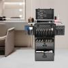 anezdbozr 4-in-1 Pro Aluminum Rolling Makeup Train Case Trolley, XL Cosmetic Organizer w/ 360 Swivel Wheels, Drawers & Compartments for Salon, Barber, Nail Tech, Hairstylist, Travel & Studio view 4