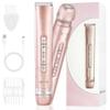 Floranurture 2 in 1 Women Electric Shaver Dual Head Bikini Trimmer for Women IPX7 Waterproof Wet & Dry Use Body Hair Trimmer and Facial Hair Remover Body Shaver for Bikini Underarm Leg Arm Body Face view 1