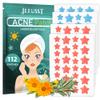 Jefusst Star Acne Patches 112 Counts, Pimple Patch Pimple Patches for Face Pimple Patches Stars Hydrocolloid Acne Patches Cute Zit Patches Healing Sticker, Orange and Pink view 1