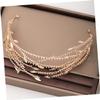 Ipetboom Elegant Shining Rhinestone Hairband for Women Wedding Birthday Party Hair Accessories Gold Headdress Chic Non Slip Bridal Headband with Delicate Craftsmanship view 4