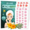 Jefusst Star Acne Patches 112 Counts, Pimple Patch Pimple Patches for Face Pimple Patches Stars Hydrocolloid Acne Patches Cute Zit Patches Healing Sticker, Orange and Pink view 1