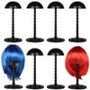 13.8 In Wig Head Stand Plastic, 8 Pcs Hat Display Portable Stand, Wig Non-Slip Rack Stable Base, Wig Multifunctional Holder For Beauty Salons, Travels, Home view 1
