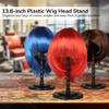 13.8 In Wig Head Stand Plastic, 8 Pcs Hat Display Portable Stand, Wig Non-Slip Rack Stable Base, Wig Multifunctional Holder For Beauty Salons, Travels, Home view 3