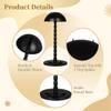 13.8 In Wig Head Stand Plastic, 8 Pcs Hat Display Portable Stand, Wig Non-Slip Rack Stable Base, Wig Multifunctional Holder For Beauty Salons, Travels, Home view 4