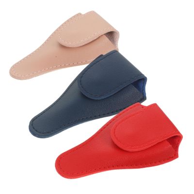 VALICLUD 3pcs Nail Scissor Pouch with Buckle Design Protective Grooming Scissor Holder for Cuticle and Manicure Tools Lightweight Space Saving Storage Bag for Salon and Travel Use