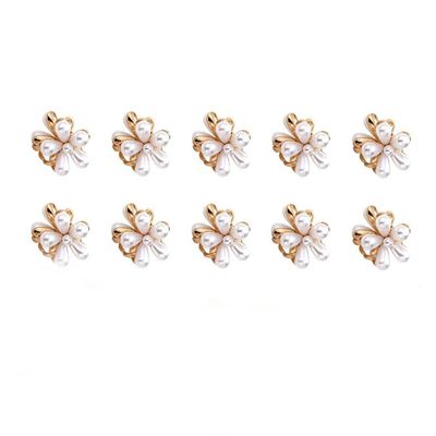 10 daisy pearl designs, sweet, bangs clip, decorative hair clip,white