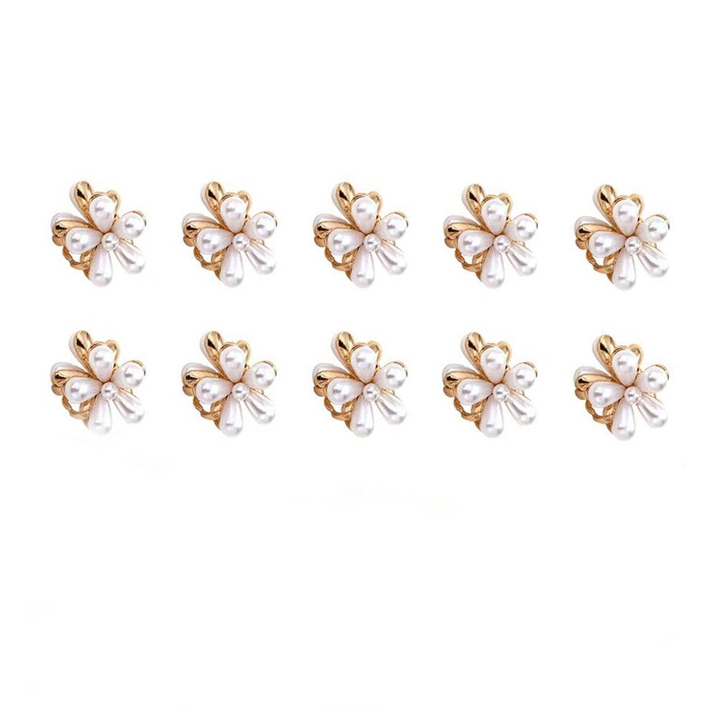 10 daisy pearl designs, sweet, bangs clip, decorative hair clip,white