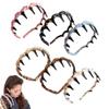 2025 New Retro High Skull Pearl Headband Set, High Cranium Headband for Women, Anti-Slip Reversible Head Band with Teeth, Elegant Braided Pearls Headbands for Wedding, Party or Daily Wear(6PCS B) view 1