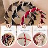 2025 New Retro High Skull Pearl Headband Set, High Cranium Headband for Women, Anti-Slip Reversible Head Band with Teeth, Elegant Braided Pearls Headbands for Wedding, Party or Daily Wear(6PCS B) view 4