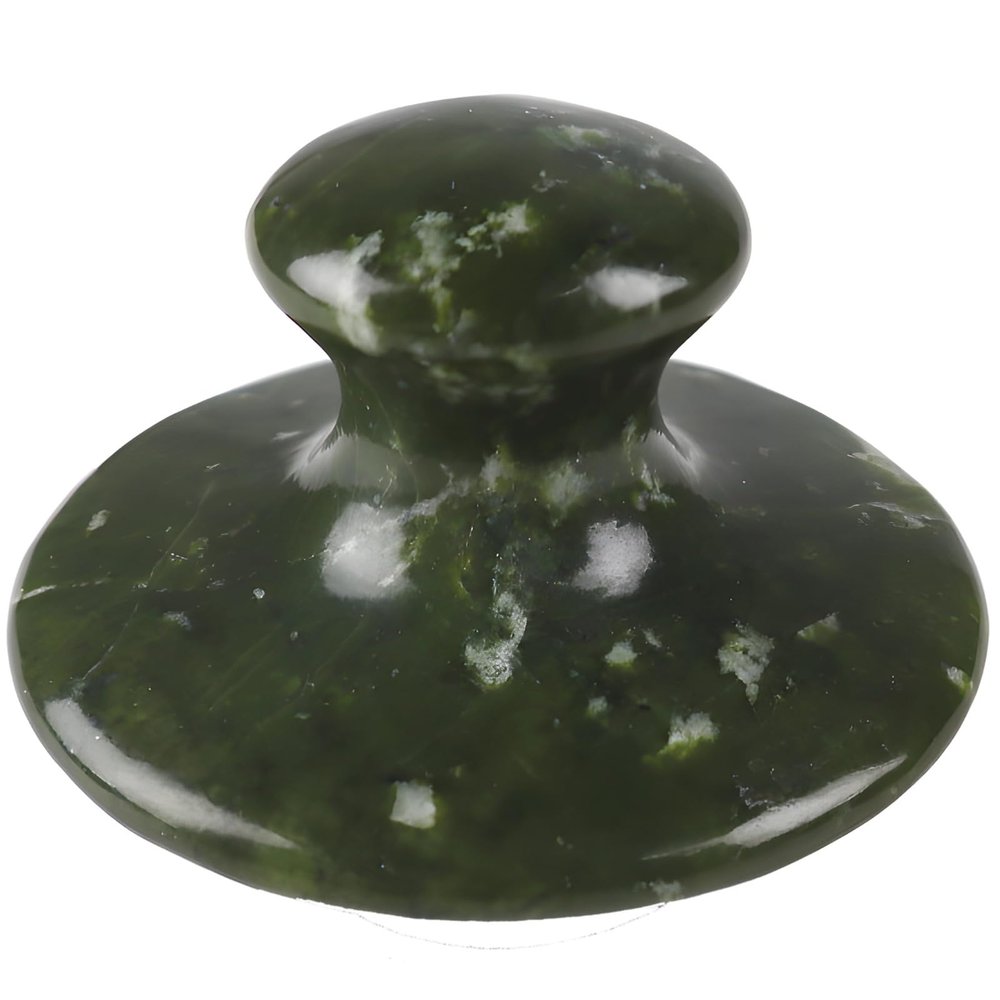 Gua Sha Hot Jade Stone, Body & Face Massage Tool, Smooth Green Roller With Jade Craft, Relaxation For Every Area