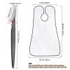 5-Piece Eyebrow Razor with White Bib Kit for Men & Women - Christmas Day Gift Professional Precision Brow Shaper view 2