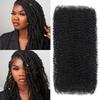 Afro Kinkys Bulk Human Hair 22 Inch for Braiding Afro Kinky-Curly Human Hair Bulk For Mini Twist, Repair Locs Hair Bulk Human Braiding Hair for Micro Dreadlocs Extensions(1B,35g/pack) view 1