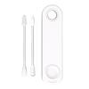 Reusable Ear Swabs - Washable Silicone Swab, Portable Cleaner | Sustainable Eco Friendly Convenient Tool, Ear Cleaning Swabs with Travel Case Holder for Makeup Hygiene Personal Care Bathroom Kit view 1
