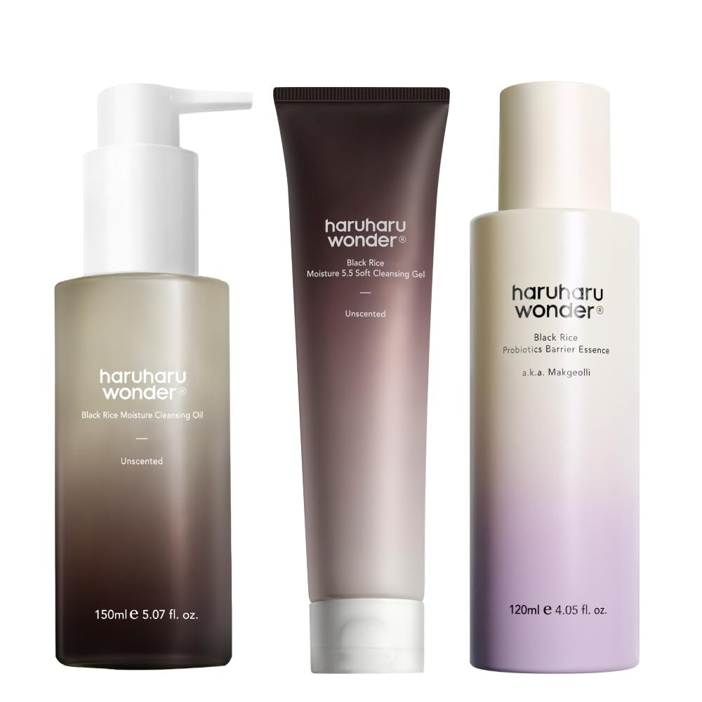 HARUHARU Double Cleansing & Probiotic Barrier Essence Set