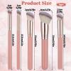 5Pcs Angled Foundation Concealer Contour Brush Set, Multifunction Makeup Brushes Angled Contour Brush Dense Under Eye Nose Concealer Brushes 170S,270S 370S for Blending Setting Concealing Buffing view 2