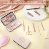 30 Pcs Inspirational Manicure Kit Bulk Nail Clipper Tools You're Awesome Reminder Appreciation Gifts for Women Employee Coworker Friends Sisterhood Christmas Party Favors (Rose Gold)(You Are Awesome) view 4