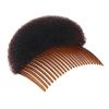 Hai pad hair comb, 1PC Volume Hair Styling Clip Bun Maker Insert Tool Multifunctional Accessories With Comb For Instantly Hairstyle(Brown) view 2