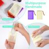 2 Pack Soap Bags Soap Savers for Bar Soaps Exfoliating Net Mesh for Shower Holder Shampoo Bar Pouch Mesh Foaming Bag for Bath and Shower(2 Colors, 5.5 x 3.5 In) view 4