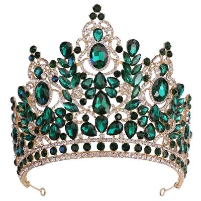 Big Crystal Crown for Women Girls Wedding Bride Bridal Crown and Tiaras Party Headband Crown
