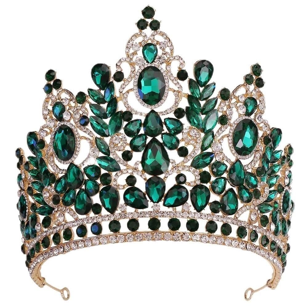 Big Crystal Crown for Women Girls Wedding Bride Bridal Crown and Tiaras Party Headband Crown