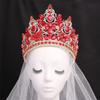 Big Crystal Crown for Women Girls Wedding Bride Bridal Crown and Tiaras Party Headband Crown view 2