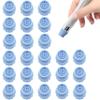 Elitzia 24 Pcs Vortex Hydro Dermabrasion Silicone Tips Medium Exfoliating Heads for Dermabrasion Machine Pore Cleansing & Extraction ETHFT1 view 1