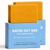 Bacne Out Bar, Acne Healing Soap with Turmeric Vitamin C & Alphaarbutin, Natural Exfoliating Cleanser for Back, Face, Chest, Shoulders (2) view 1