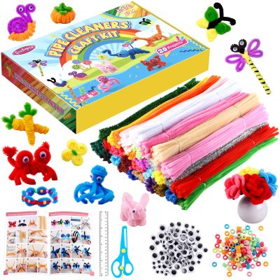 100Pcs Hair clips for Girls and 600Pcs Pipe Cleaners for Craft