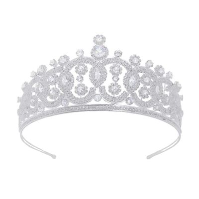 Bridal Crown Zircon Crown Crystal Tiara Princess Elegant Crown Women Rhinestone Tiara Bridal Wedding Ball Birthday Part
