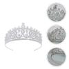 Bridal Crown Zircon Crown Crystal Tiara Princess Elegant Crown Women Rhinestone Tiara Bridal Wedding Ball Birthday Part view 4