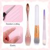 70 Pcs Makeup Brush Cover kit Reusable Mesh Net Makeup Brush Cover Expandable 60 Pcs Lightweight and Durablility Make up Brushes Pouch10 Pcs for Travel Storage view 3