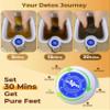 SPATOES Ionic Foot Detox Machine 3.0, Foot Spa at Home detox, Ion Detox Foot Bath Cleanse Machine to Remove Toxins -2 Arrays, 15 Disposable Foot Bath Liners, Detox Sea Salt, Upgraded Durable Basin view 2