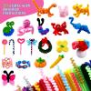 120Pcs Hair Clips and Pipe Cleaners for Crafts, 600pcs 30 Colors Pipe Cleaners Bulk with 20 Designs Guiding Book, Colorful Chenille Stems Creative Projects DIY, Arts and Crafts for Kids Ages 4-12 view 3